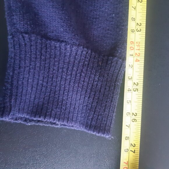 U.S. Polo Association SZ L Royal Blue Men's V-Neck Sweater - Picture 9 of 12